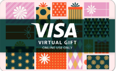 Visa Virtual $100 Digital Gift Card