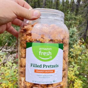 Peanut butter-filled pretzels